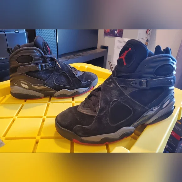 Jordan | Shoes | Air Jordan 8 Retro Black Cement Mens 95  display picture 1